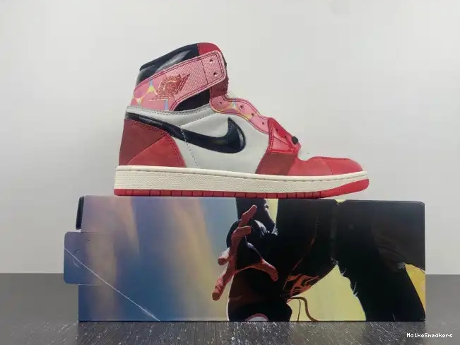 MaikeSneakers Across OG Spider-Man High the DV1748-601 Jordan 1 Spider-Verse 0406